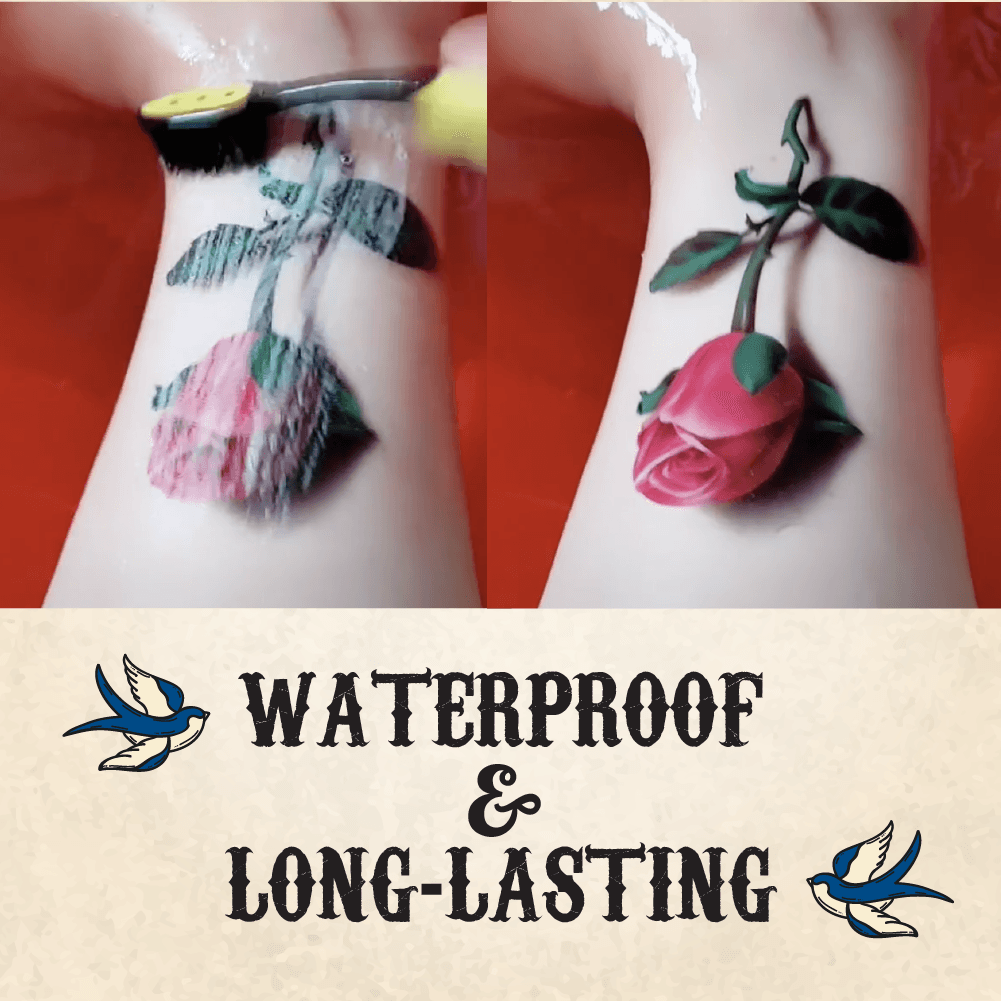 3D Tattoo Art Sticker Beauty shopperpepper 