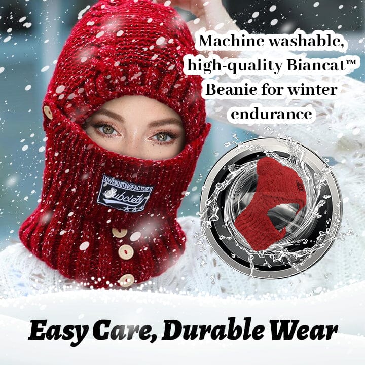 Biancat™ Winter Warm Beanie - 2 in 1 Mask Scarf Knitted Hat (🔥Winter Hot Sale🔥) English SLZC 