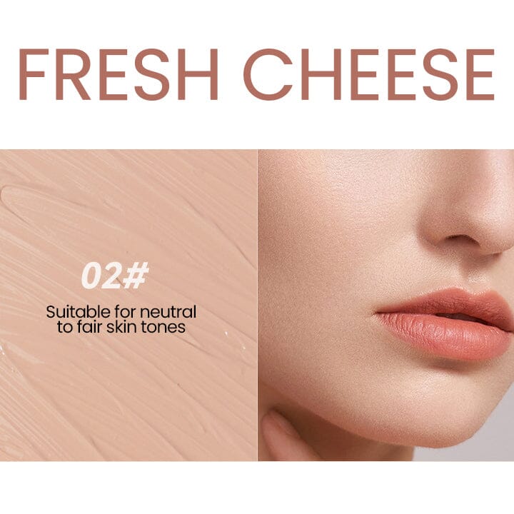 Ceoerty™ FlawlessFinish Foundation & Brush Set English CSJL 02🧡 Fresh Cheese 