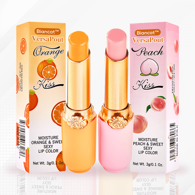 Biancat™ VersaPout Color-Changing Lip Balm Beauty & Health GL Peach + Orange 