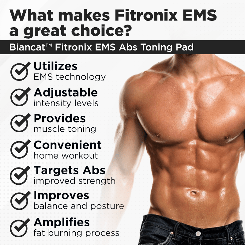 Biancat™ Fitronix EMS Abs Toning Pad Beauty & Health GL 